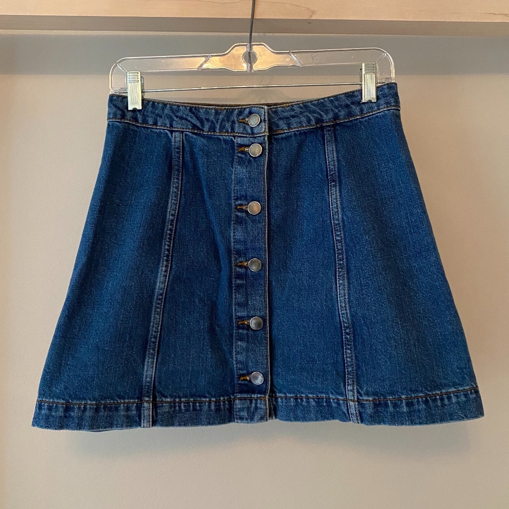 Urban Outfitters BDG Denim Button Front Mini Skirt